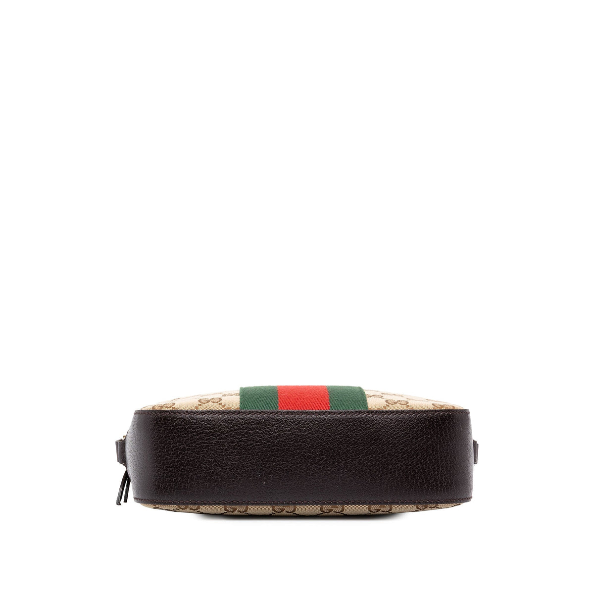 Gucci GG Canvas Webby Bee Camera Bag — Beige