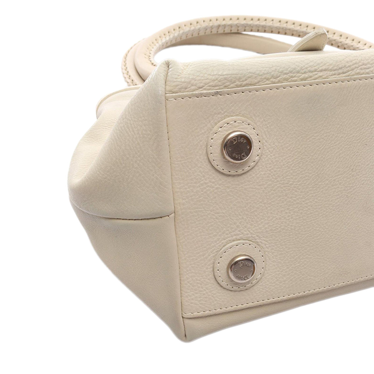 Dior Leather Shoulder Bag — Beige