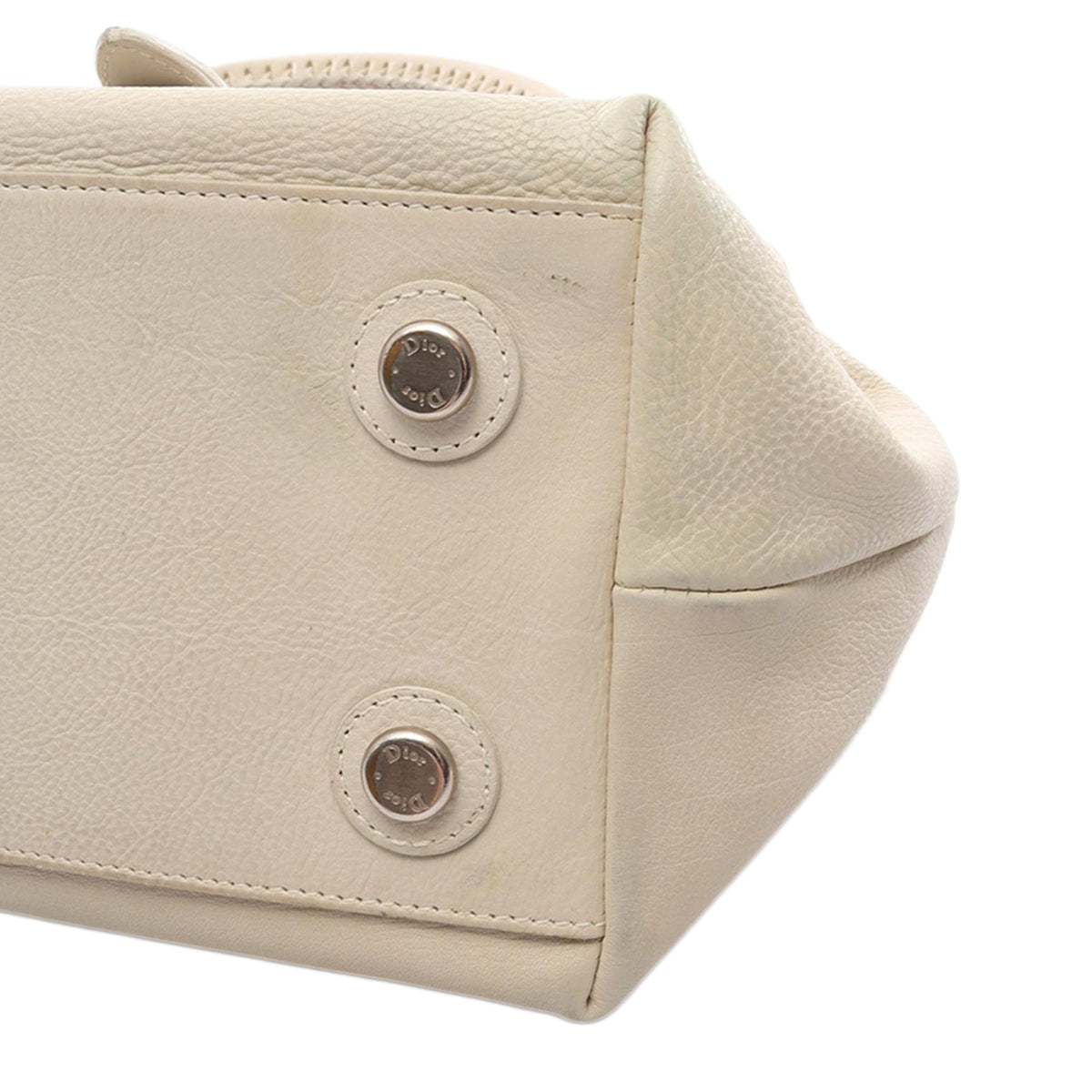Dior Leather Shoulder Bag — Beige