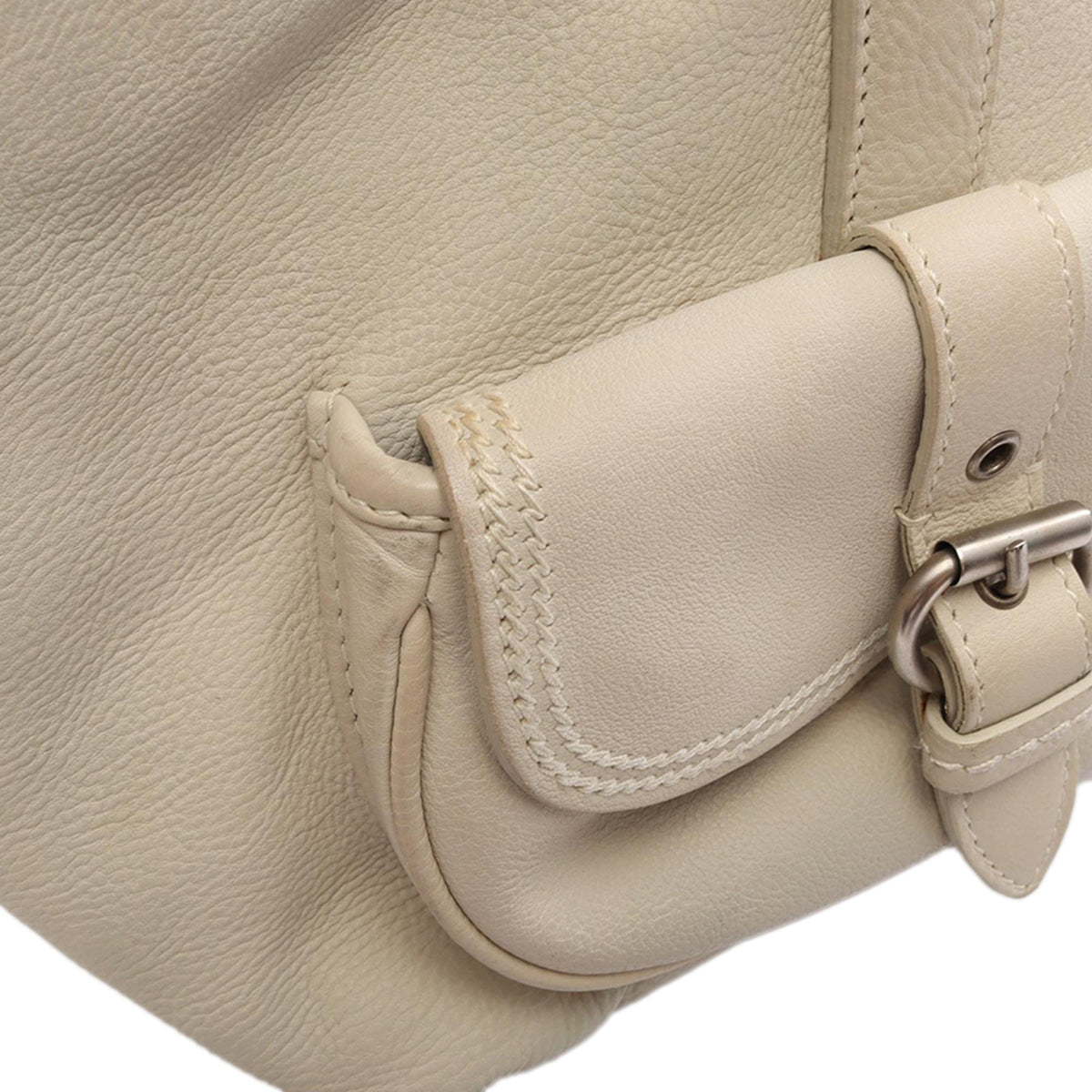 Dior Leather Shoulder Bag — Beige