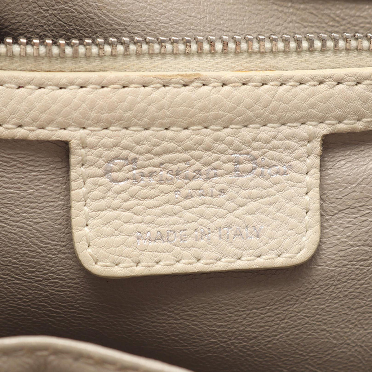 Dior Leather Shoulder Bag — Beige