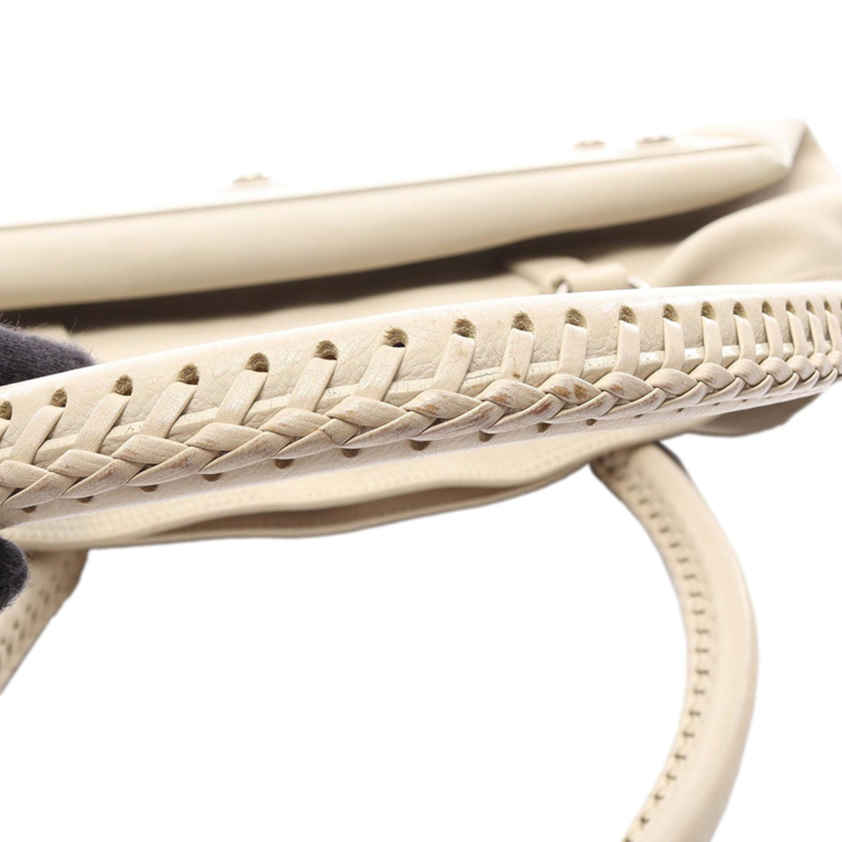 Dior Leather Shoulder Bag — Beige