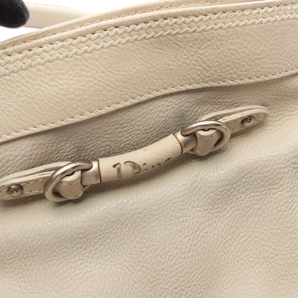 Dior Leather Shoulder Bag — Beige