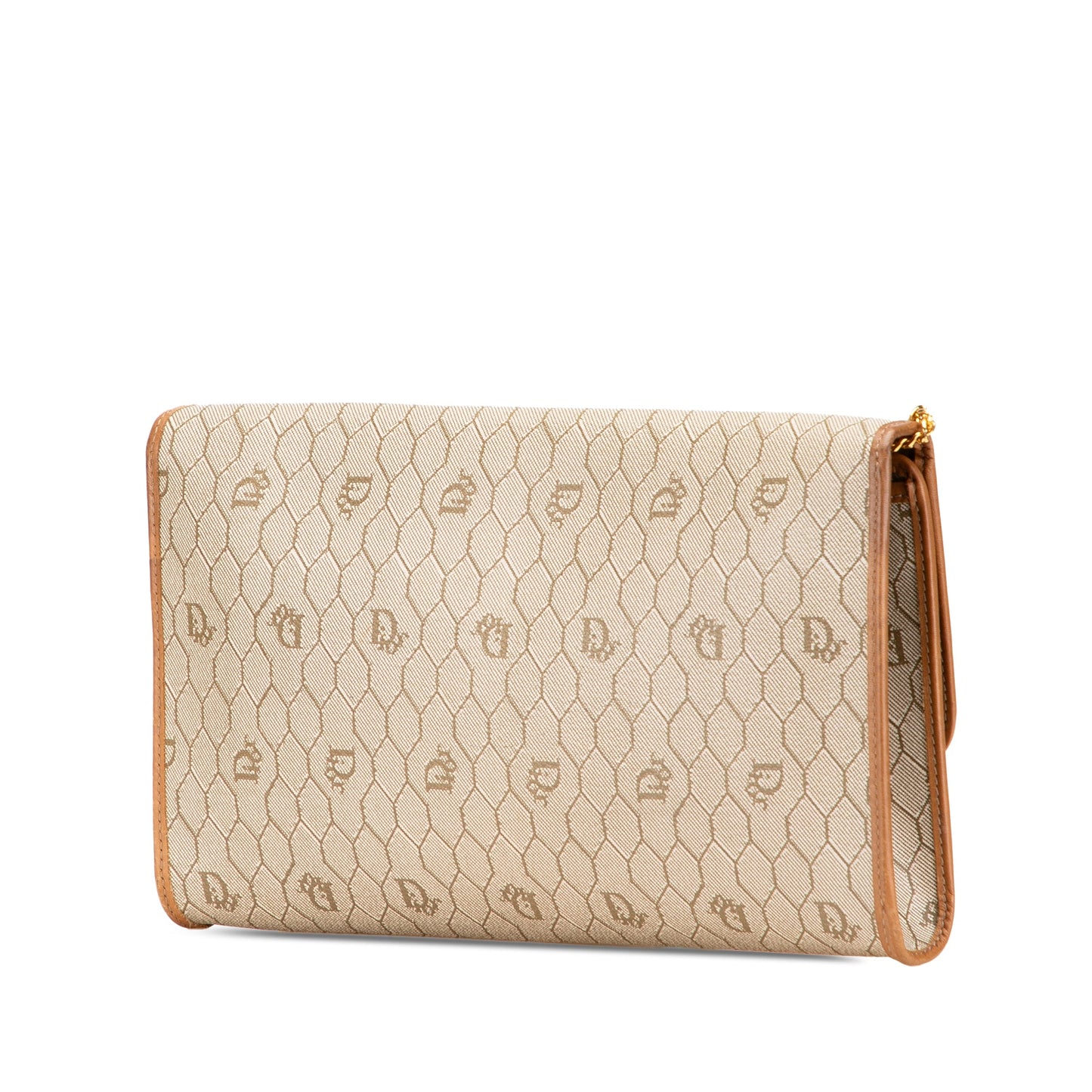 Dior Honeycomb Coated Canvas Chain Shoulder Bag