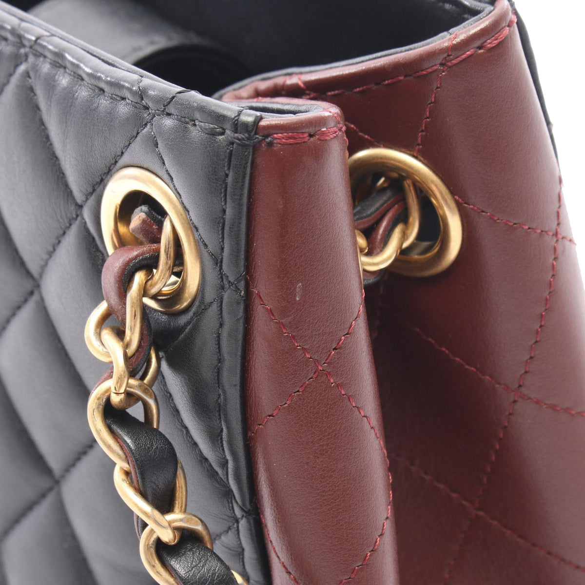 Chanel CC Quilted Lambskin Drawstring Bucket Bag