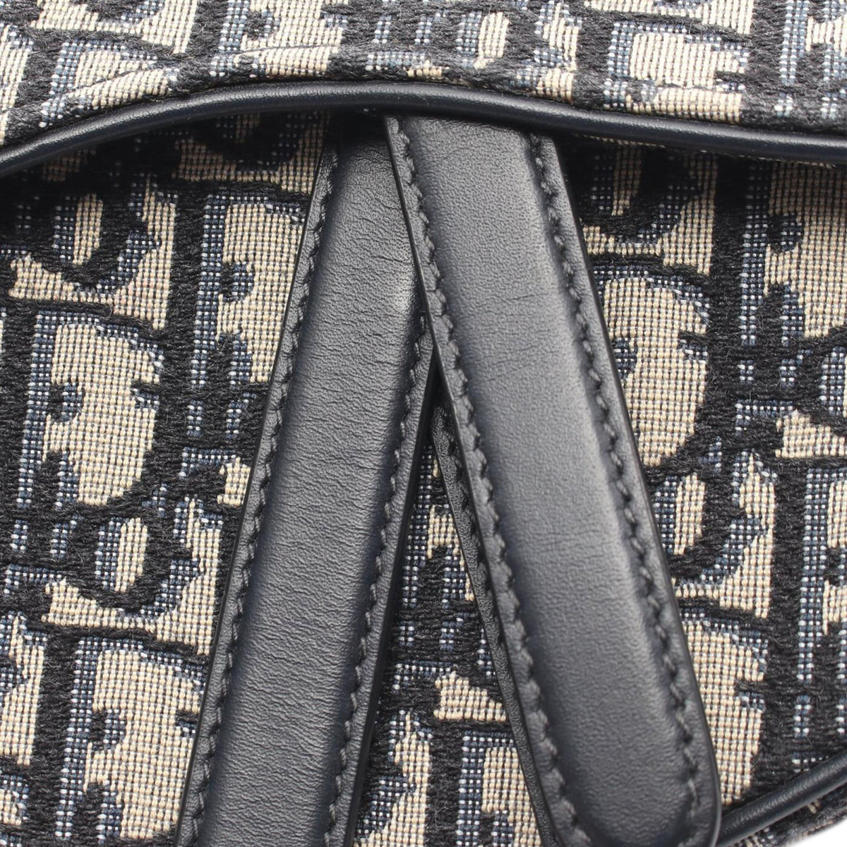 Dior Mini Oblique Canvas Saddle Bag