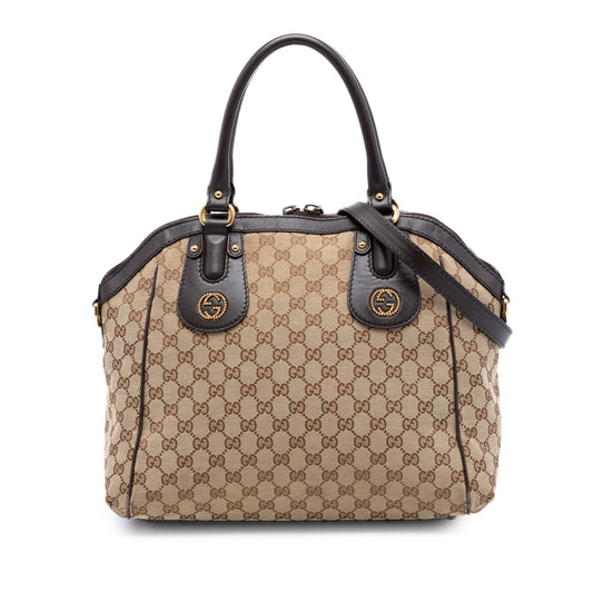 Medium GG Canvas Scarlett Satchel