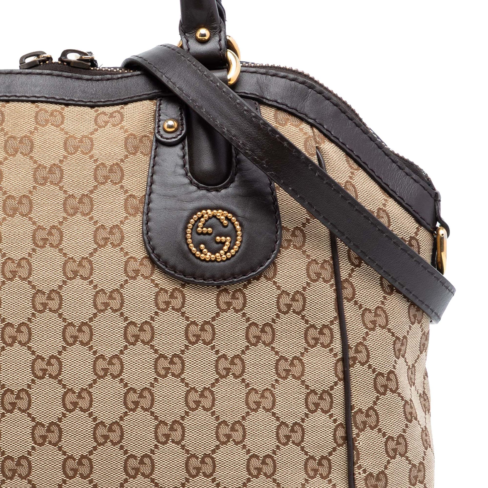 Medium GG Canvas Scarlett Satchel