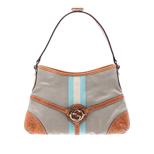 Gucci Canvas Web Reins Shoulder Bag