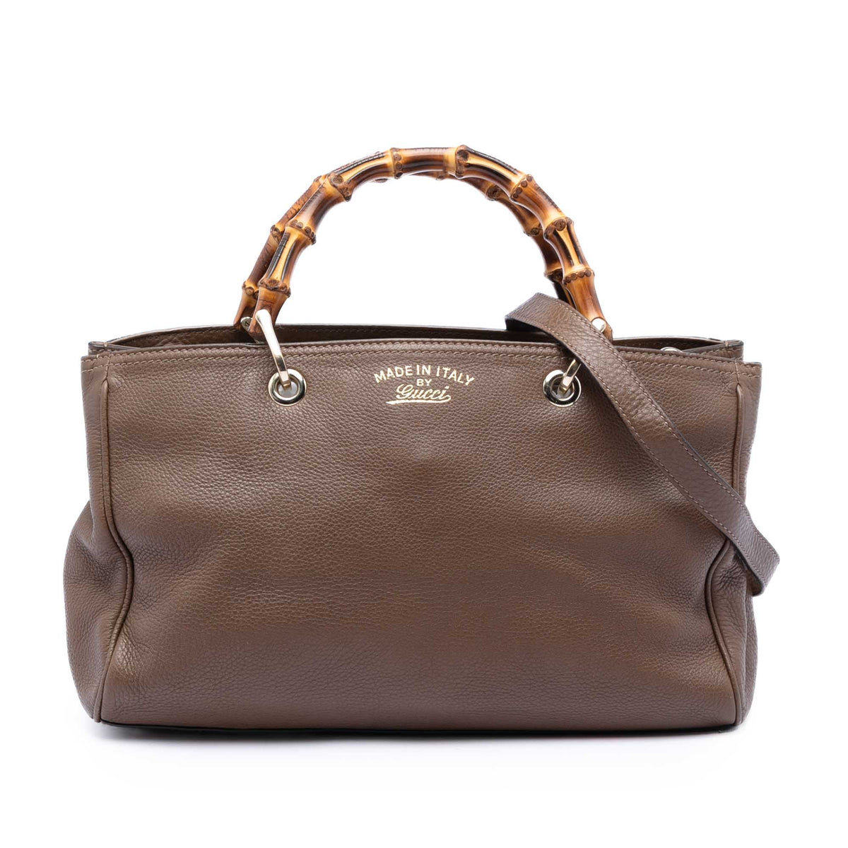 Gucci Medium Calfskin Bamboo Shopper Satchel