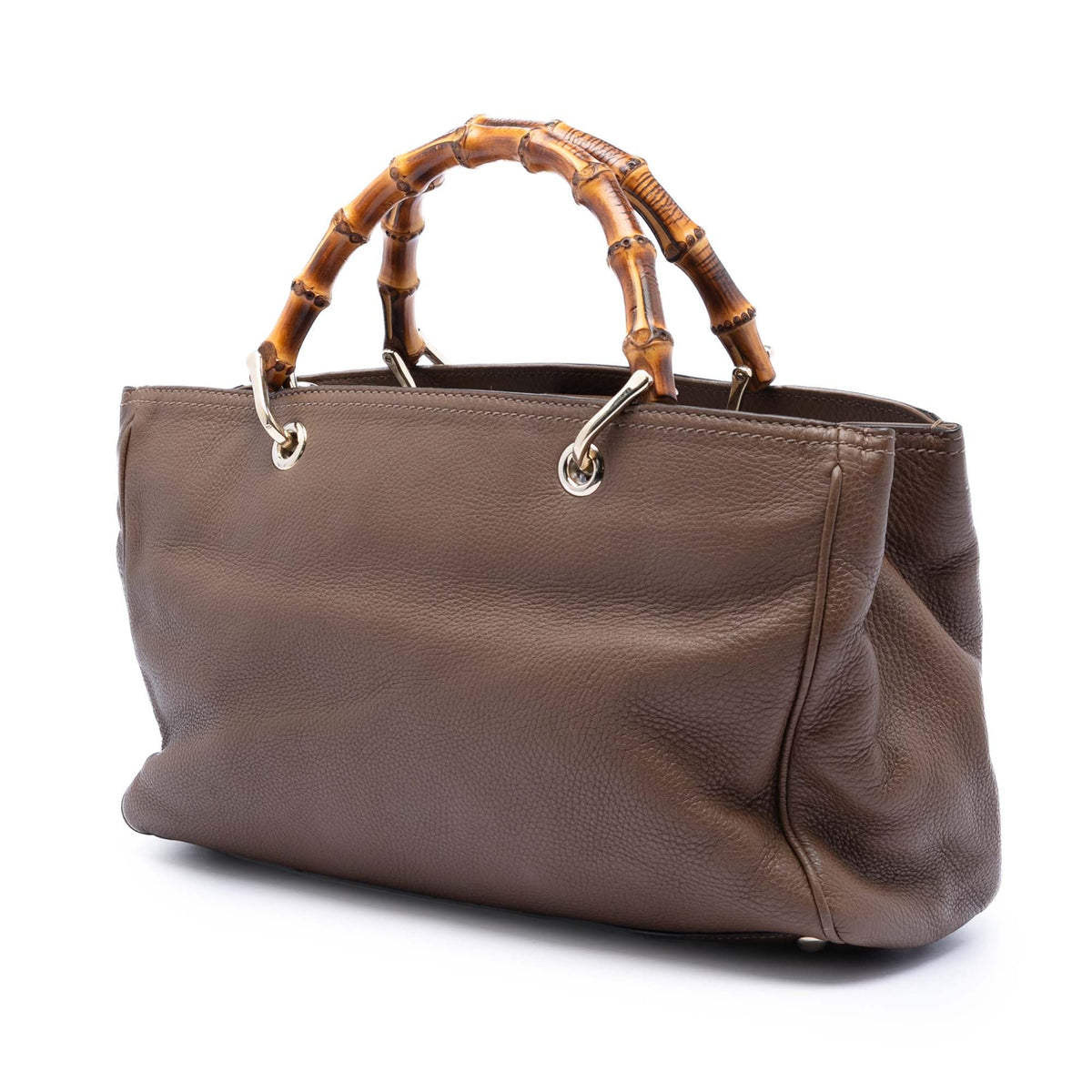 Gucci Medium Calfskin Bamboo Shopper Satchel
