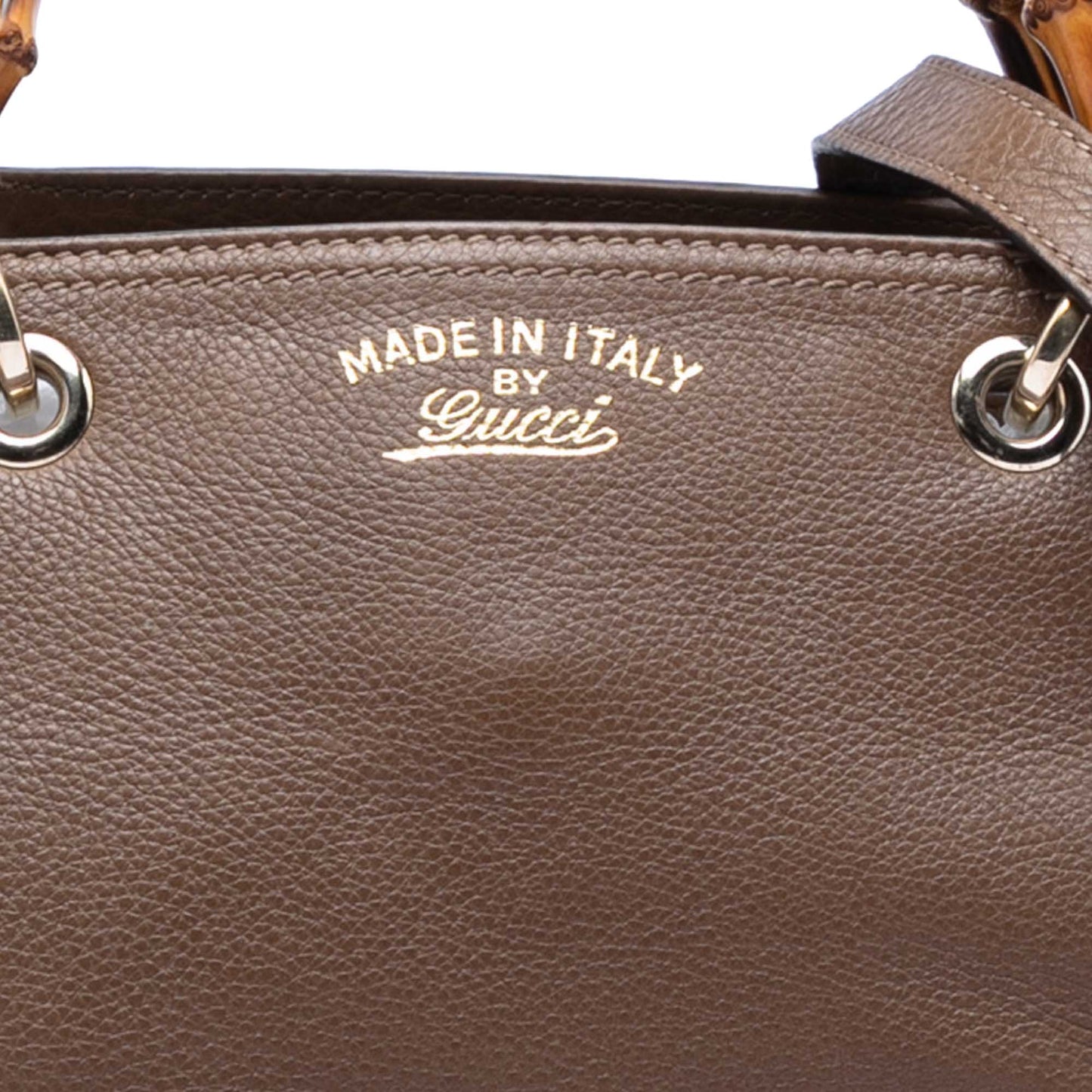 Gucci Medium Calfskin Bamboo Shopper Satchel