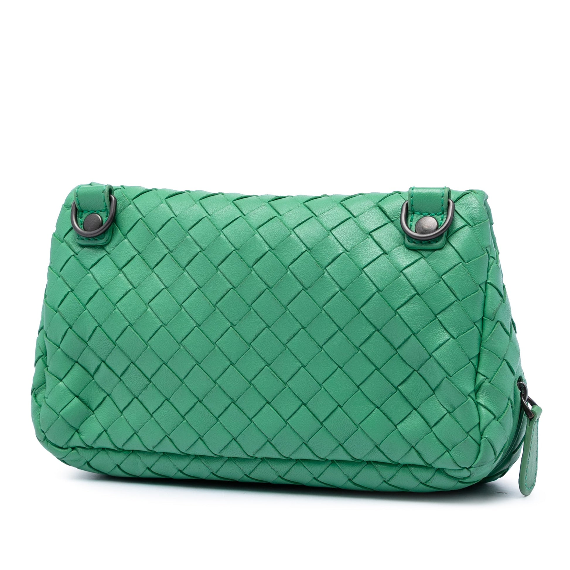 Bottega Veneta Mini Nappa Intrecciato Expandable Chain Flap Crossbody