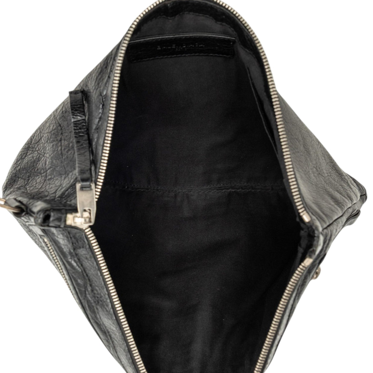 Balenciaga Lambskin Motocross Classic Clip Clutch L