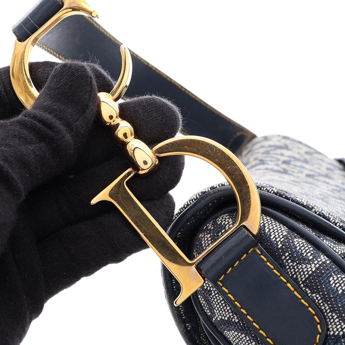 Dior Diorissimo Canvas Double Saddle Bag