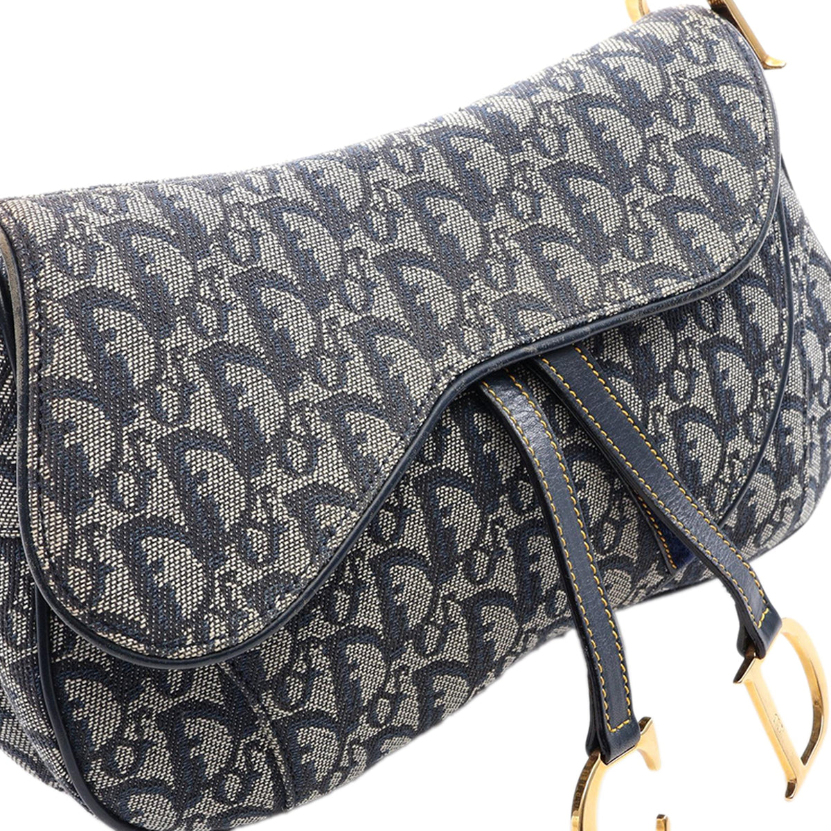 Dior Diorissimo Canvas Double Saddle Bag