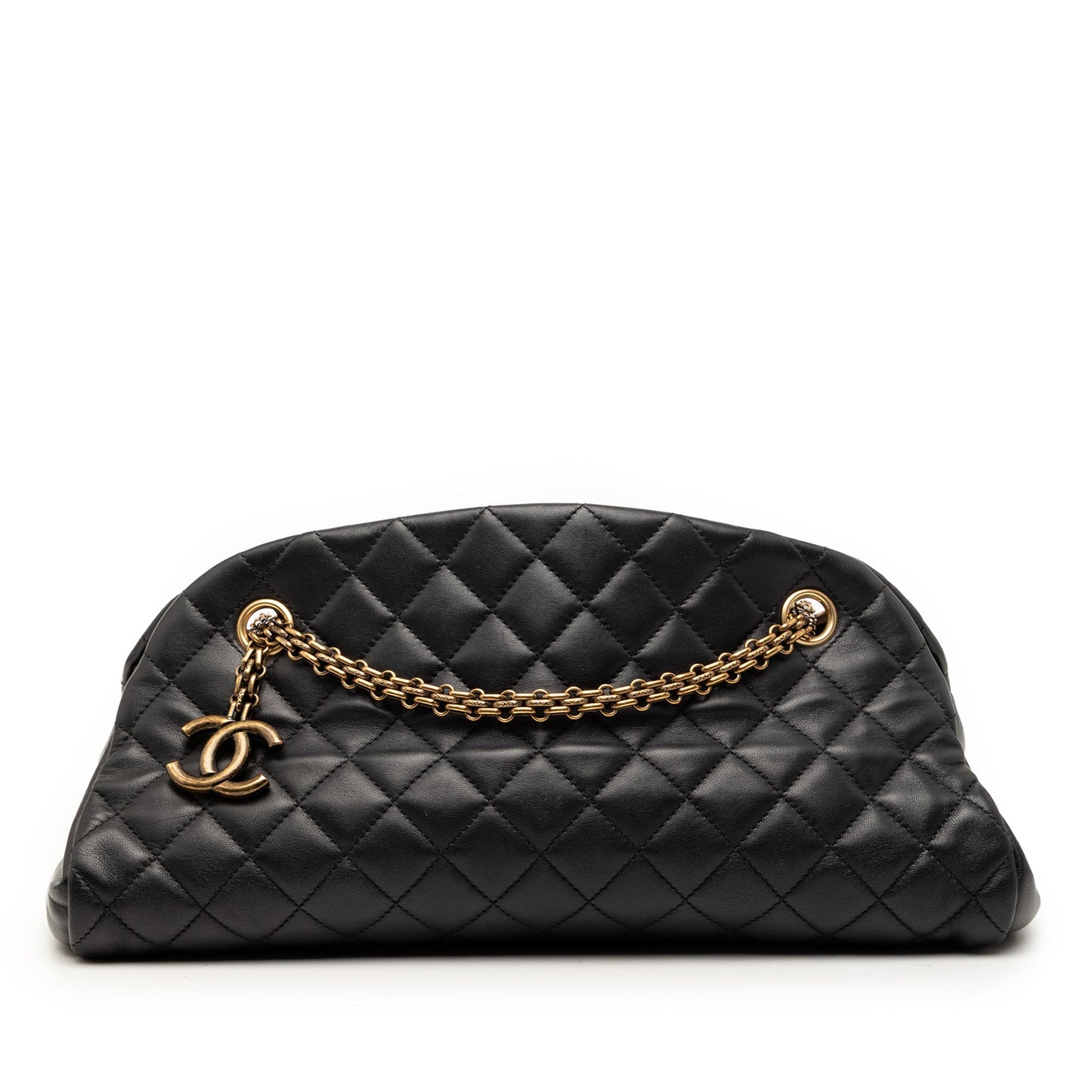 Chanel Medium Quilted Lambskin Just Mademoiselle Bowling Bag