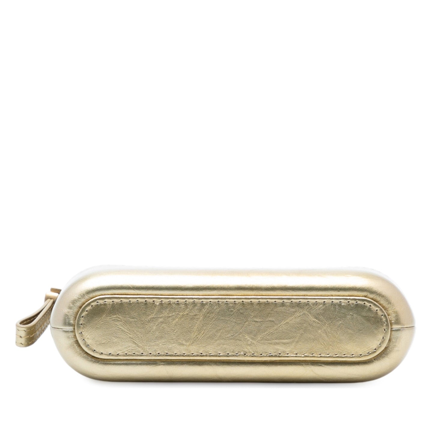 Chanel Quilted Metallic Aged Calfskin Gabrielle Clutch With Chain