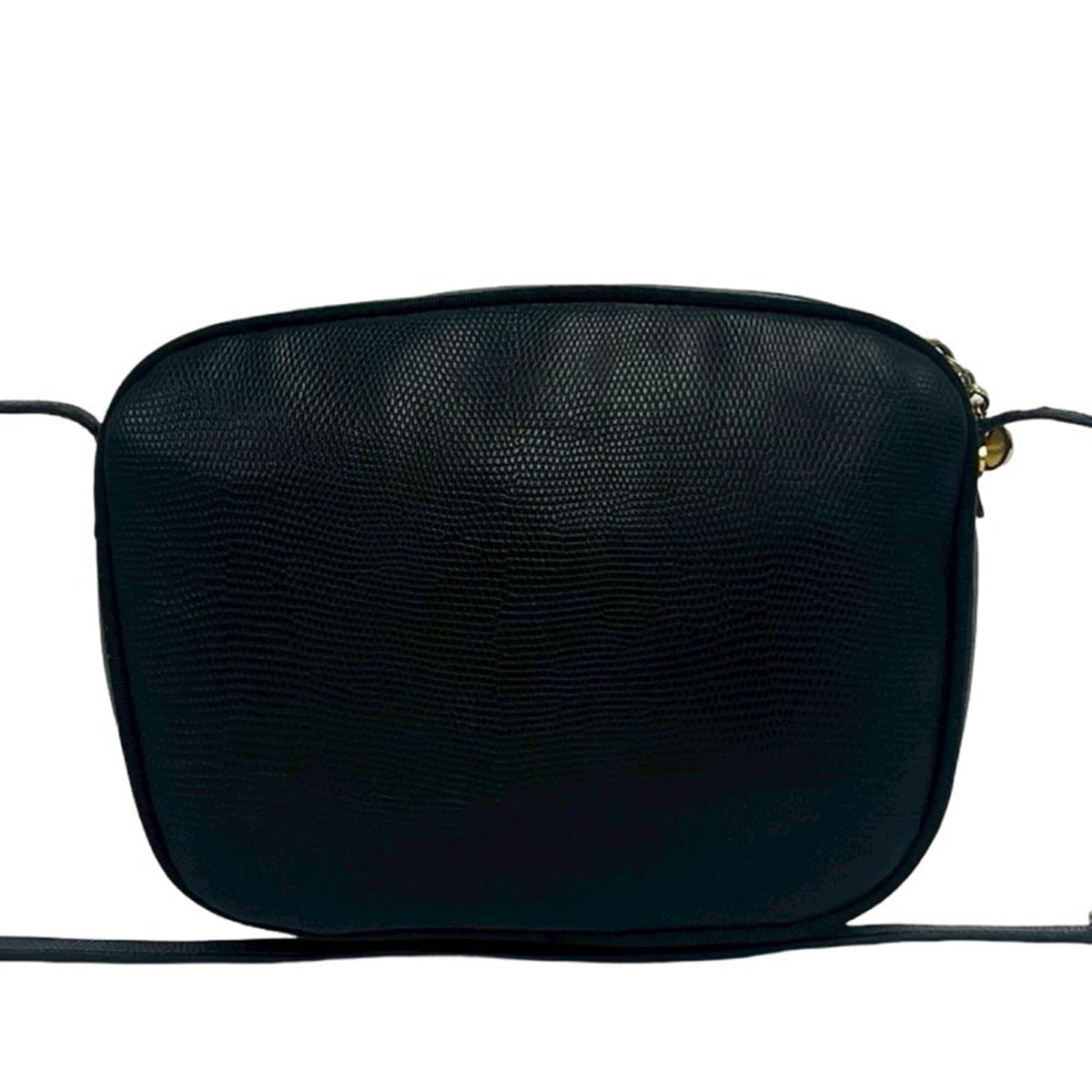 Ferragamo Lizard Embossed Leather Vara Crossbody