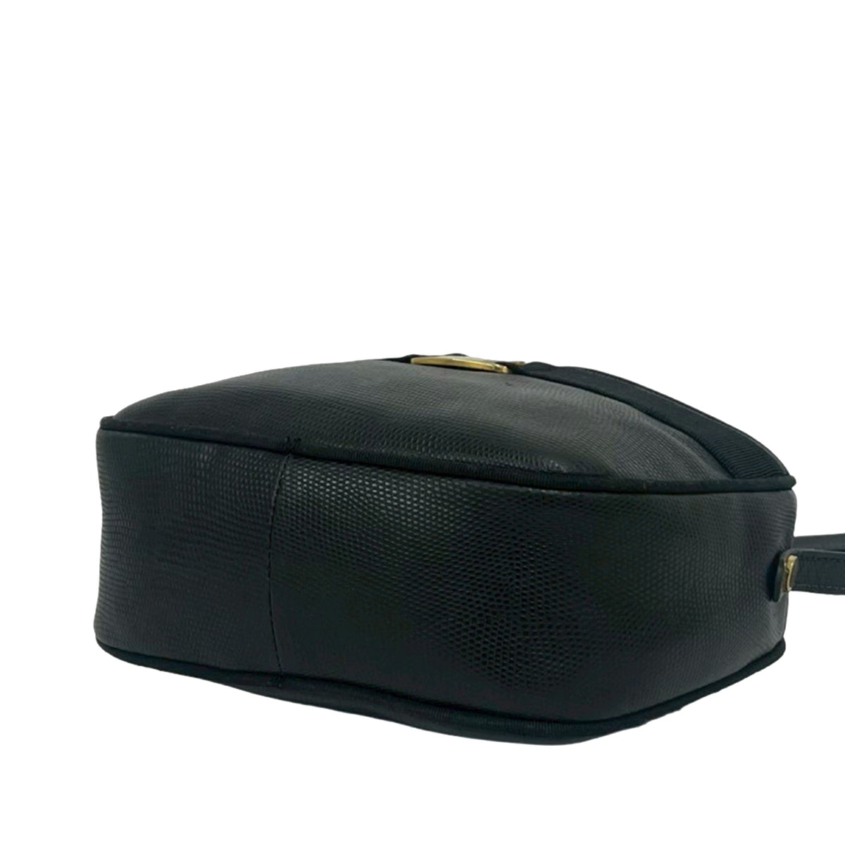 Ferragamo Lizard Embossed Leather Vara Crossbody