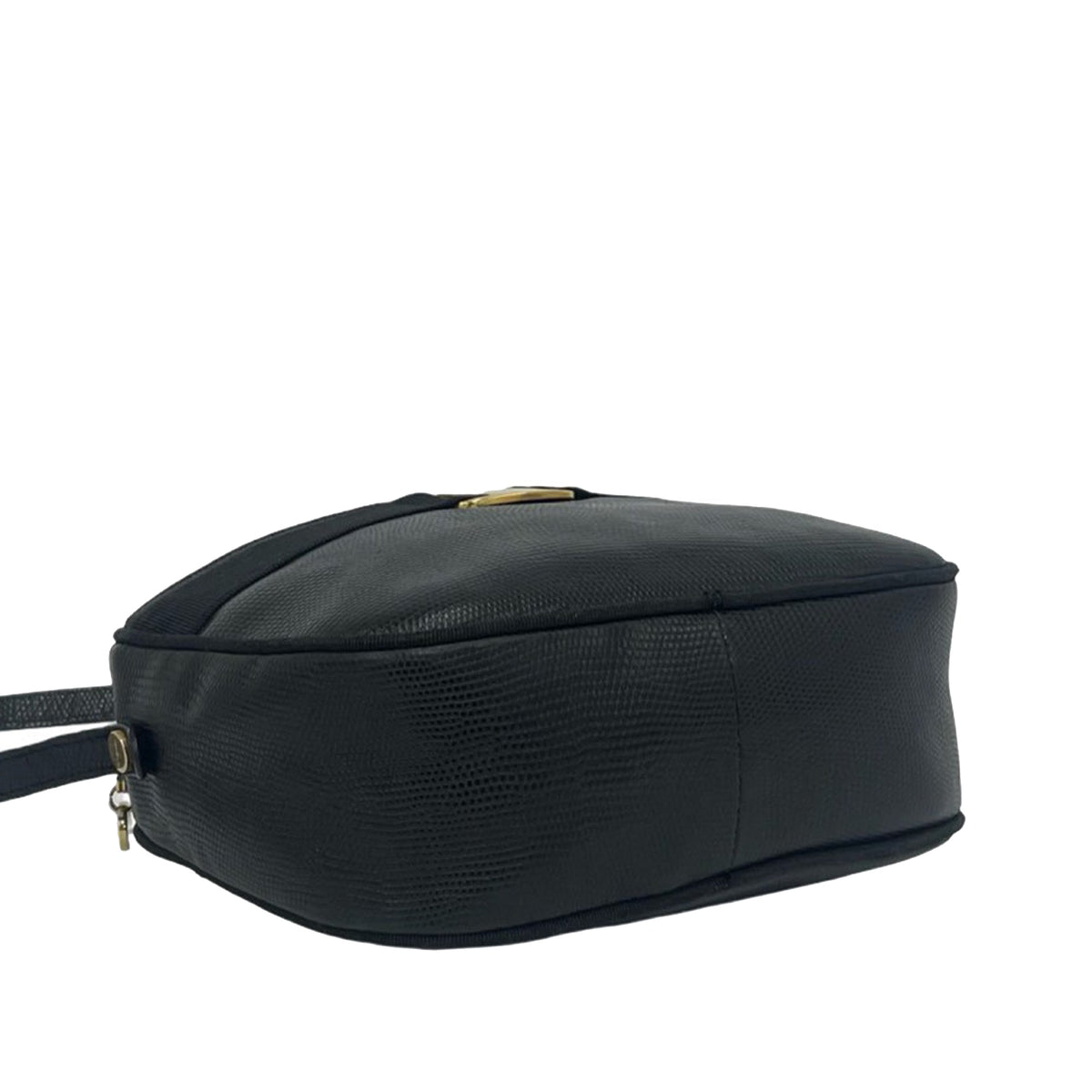 Ferragamo Lizard Embossed Leather Vara Crossbody