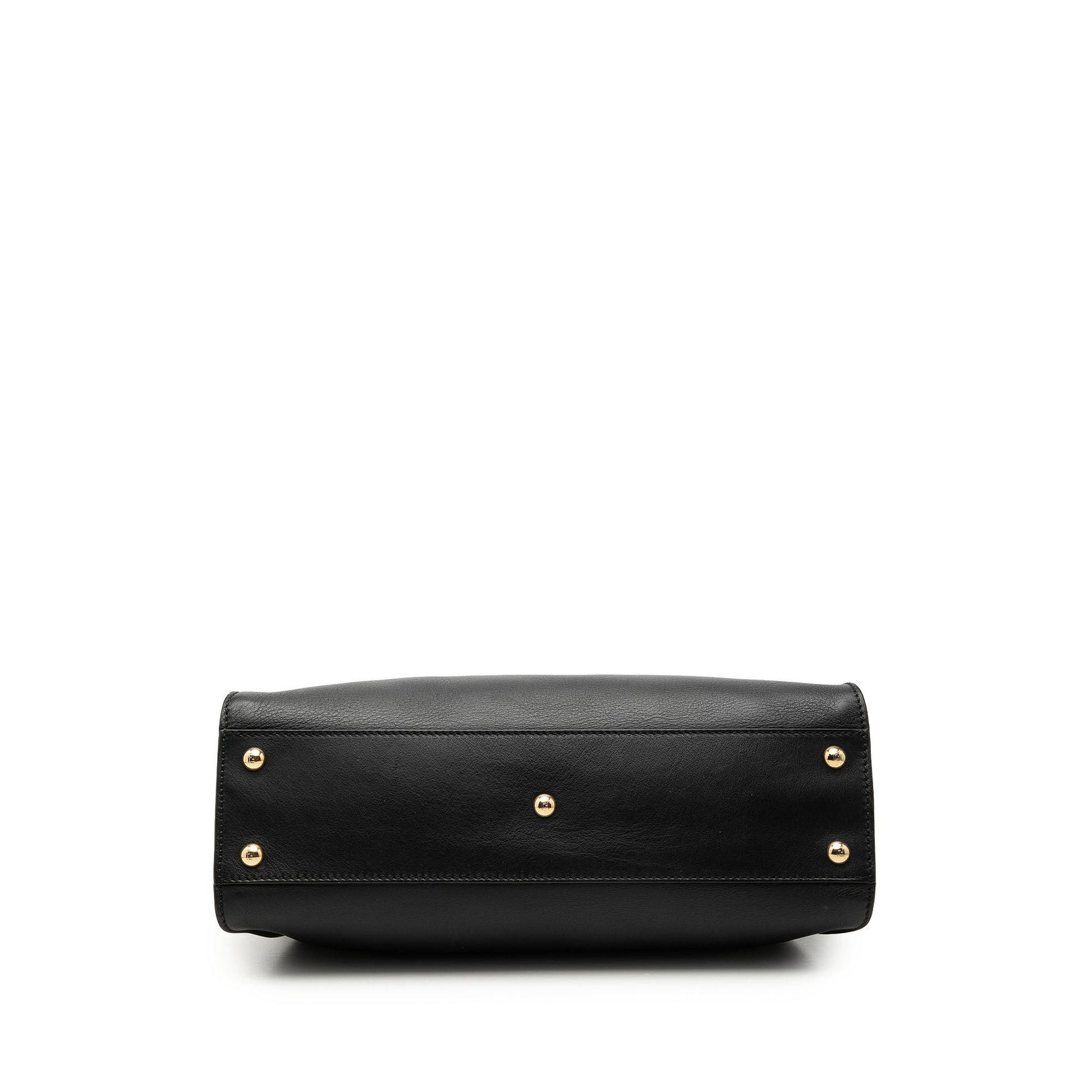 Fendi Medium Leather Selleria Peekaboo Iconic Satchel