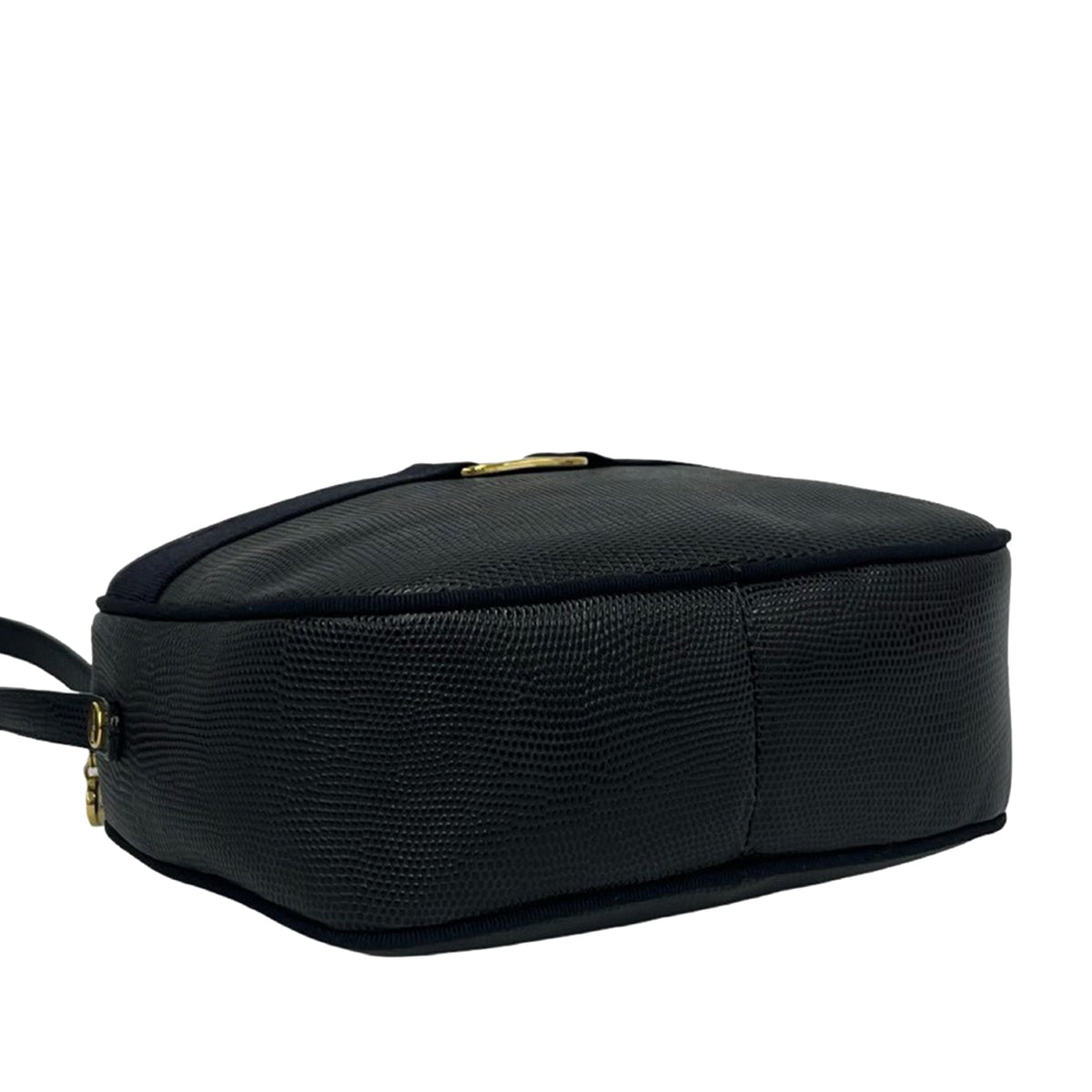 Ferragamo Lizard Embossed Leather Vara Crossbody