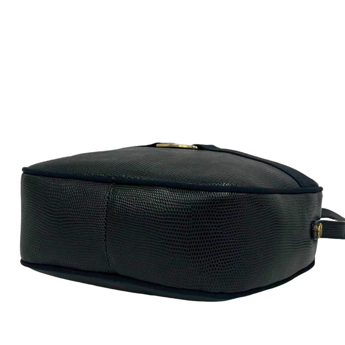 Ferragamo Lizard Embossed Leather Vara Crossbody