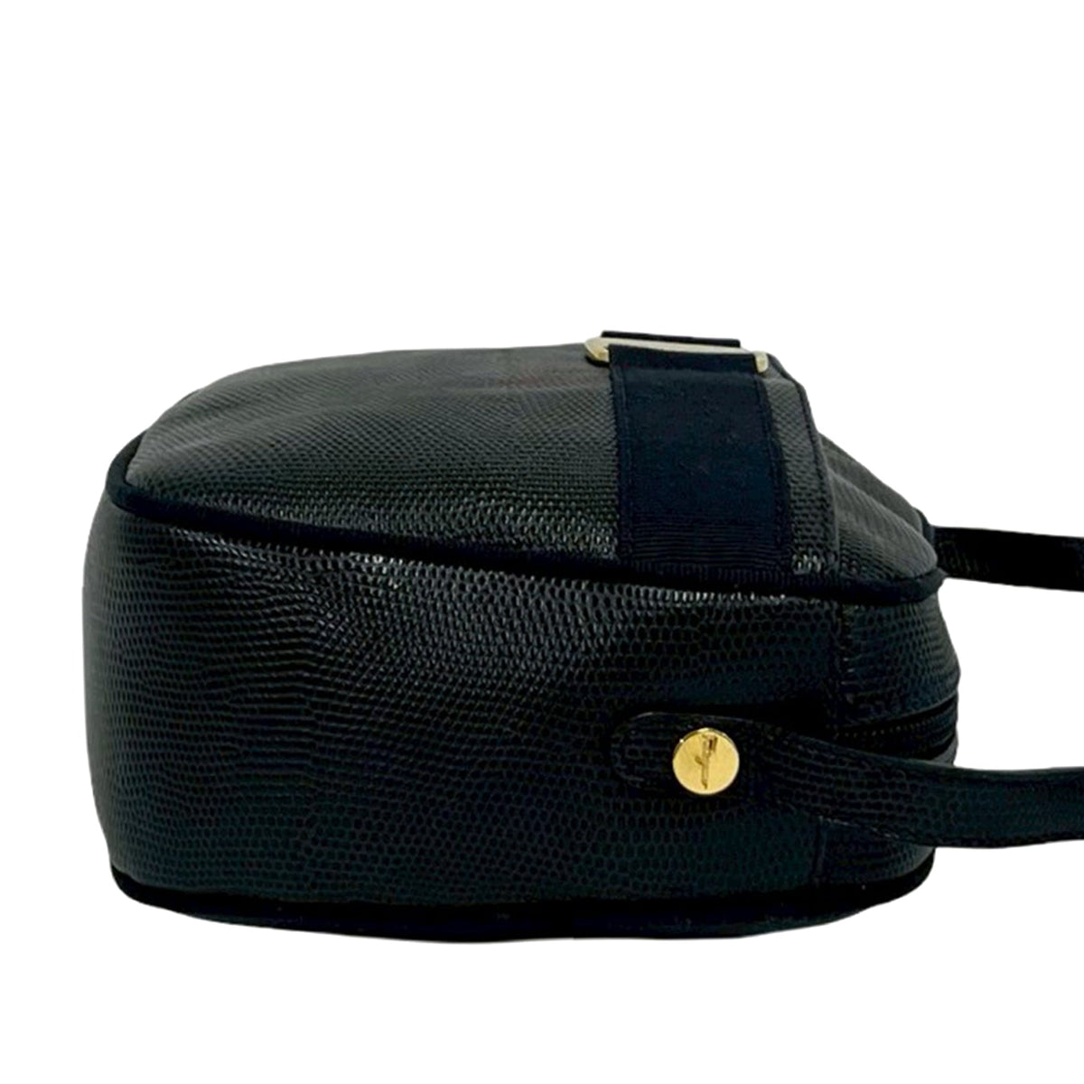 Ferragamo Lizard Embossed Leather Vara Crossbody