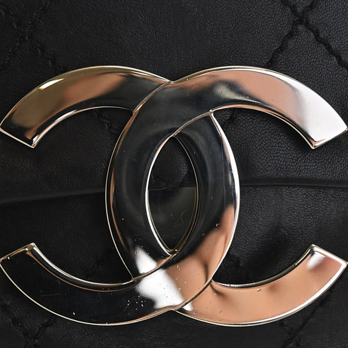 Chanel Oversized CC Calfskin Diamond Stitch Flap