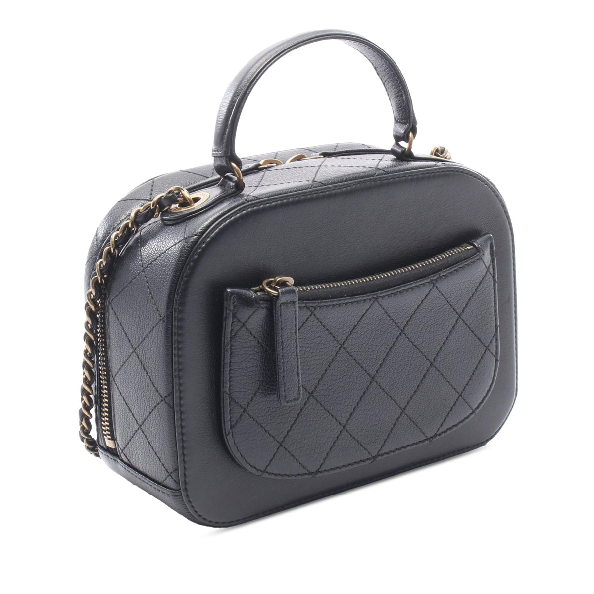 Chanel Goatskin Leather Coco Curve Small Vanity Bag