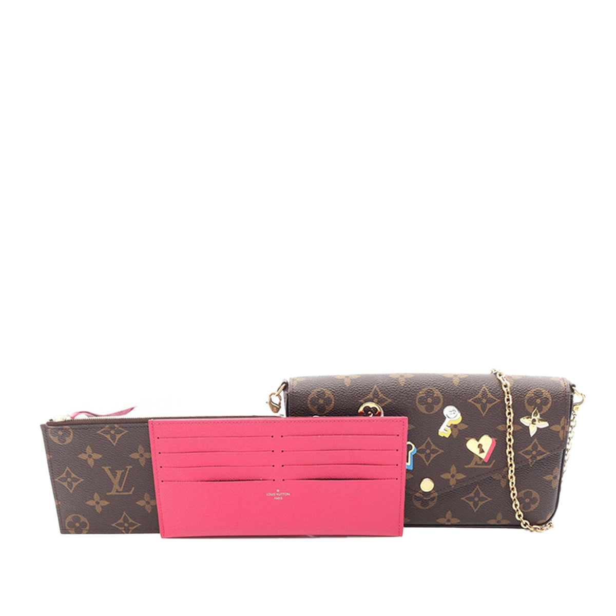 Louis Vuitton Monogram Love Lock Pochette Felicie
