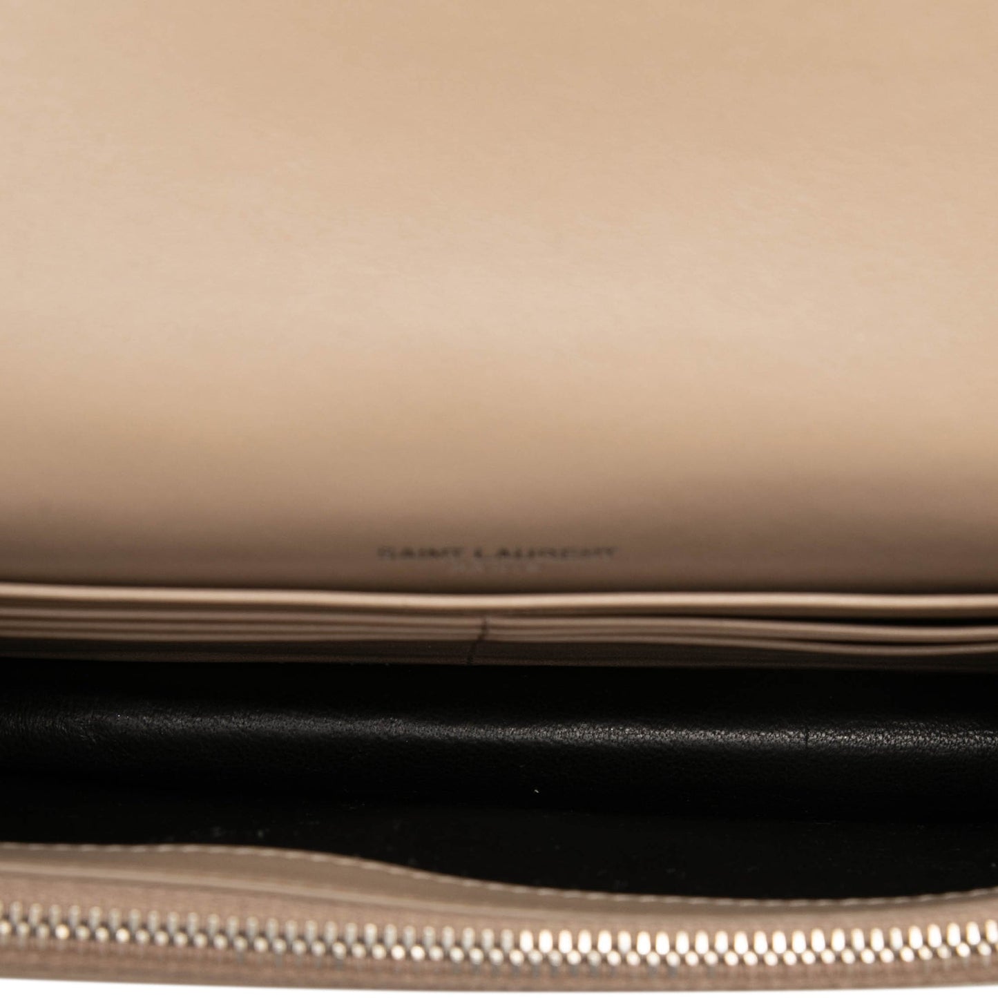 Saint Laurent Small Croc Embossed Leather Monogram Kate Tassel Wallet on Chain