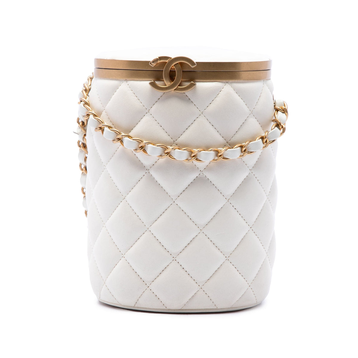 Chanel Small Quilted Lambskin Crown Box Bag