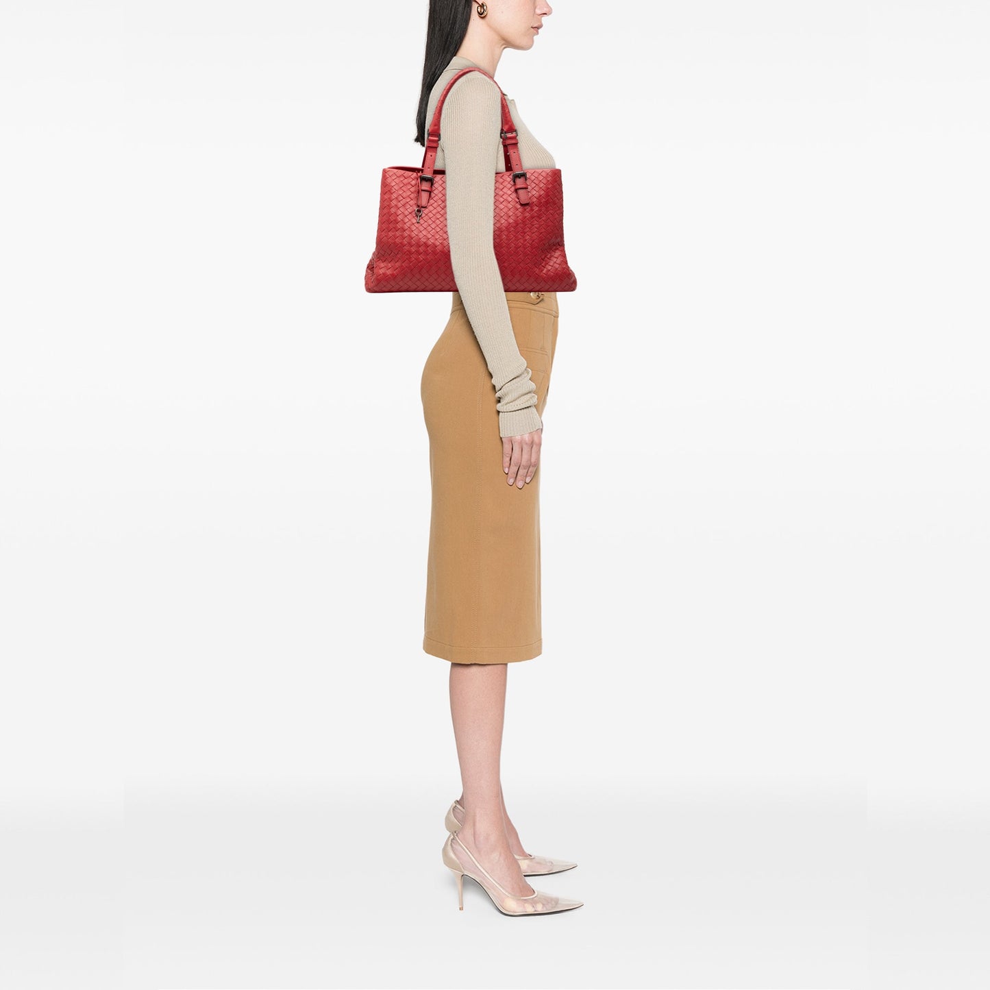 Bottega Veneta Medium Nappa Intrecciato Roma Tote