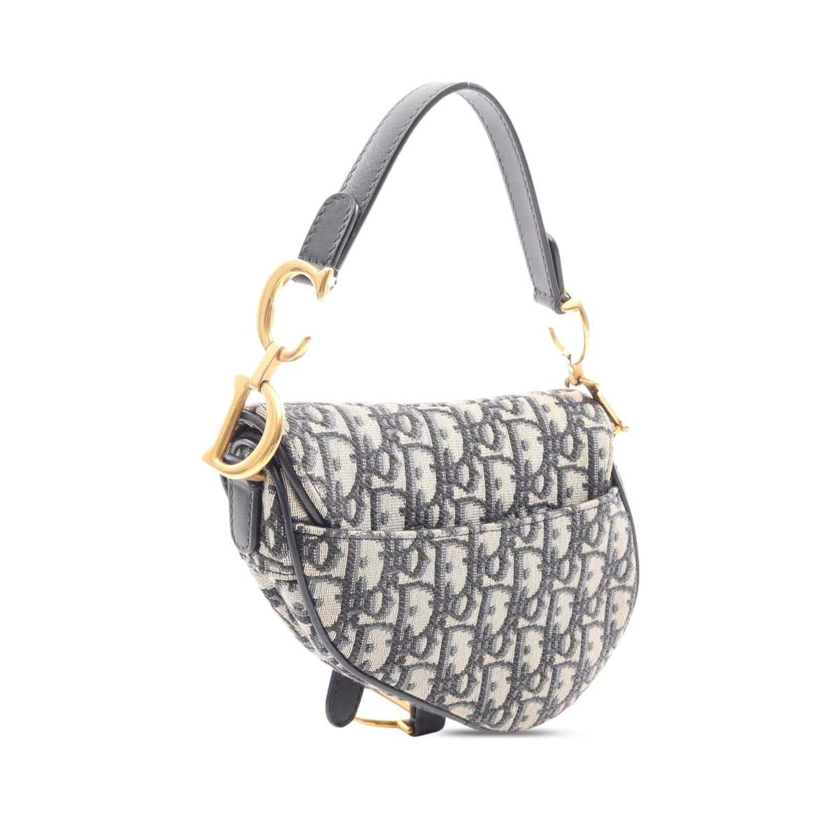Dior Mini Oblique Canvas Saddle Bag