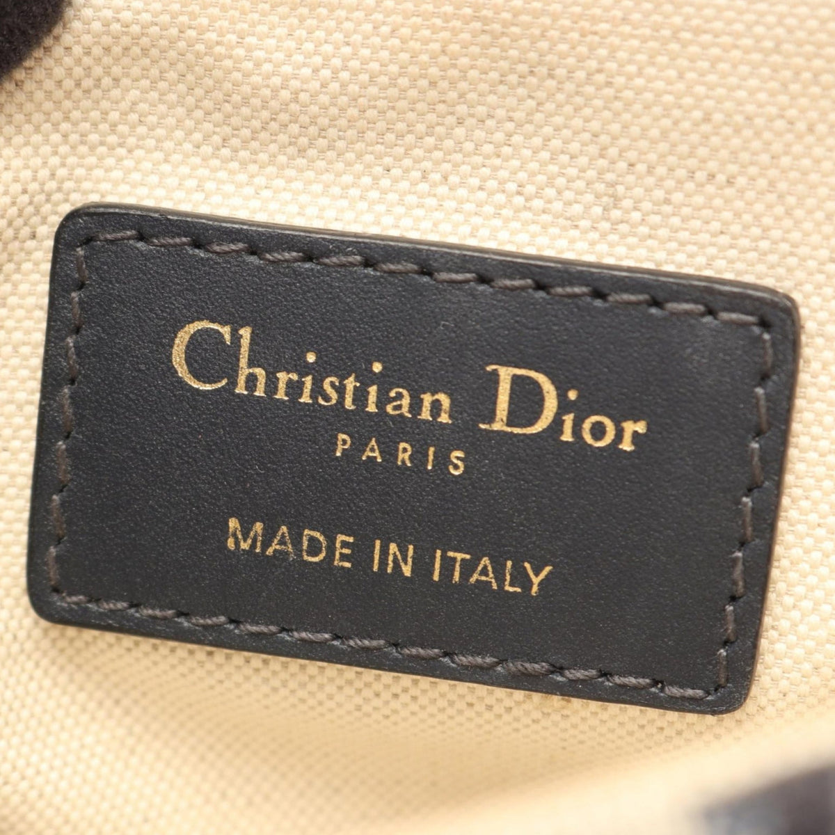 Dior Mini Oblique Canvas Saddle Bag