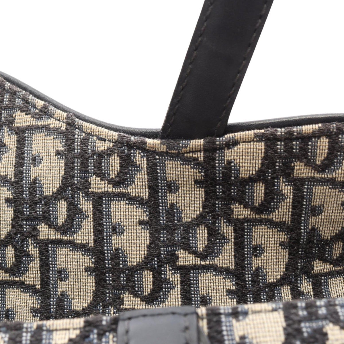 Dior Mini Oblique Canvas Saddle Bag