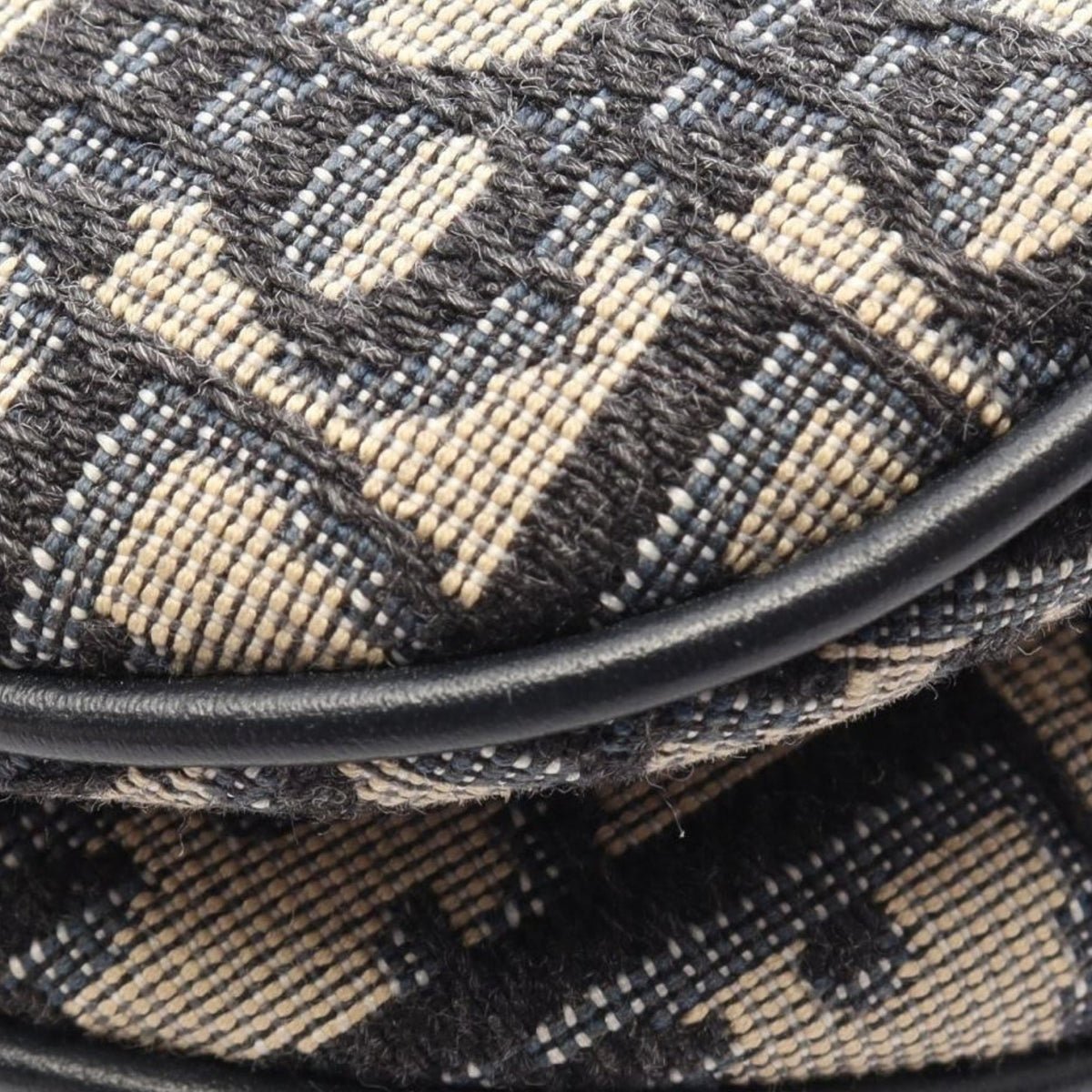 Dior Mini Oblique Canvas Saddle Bag