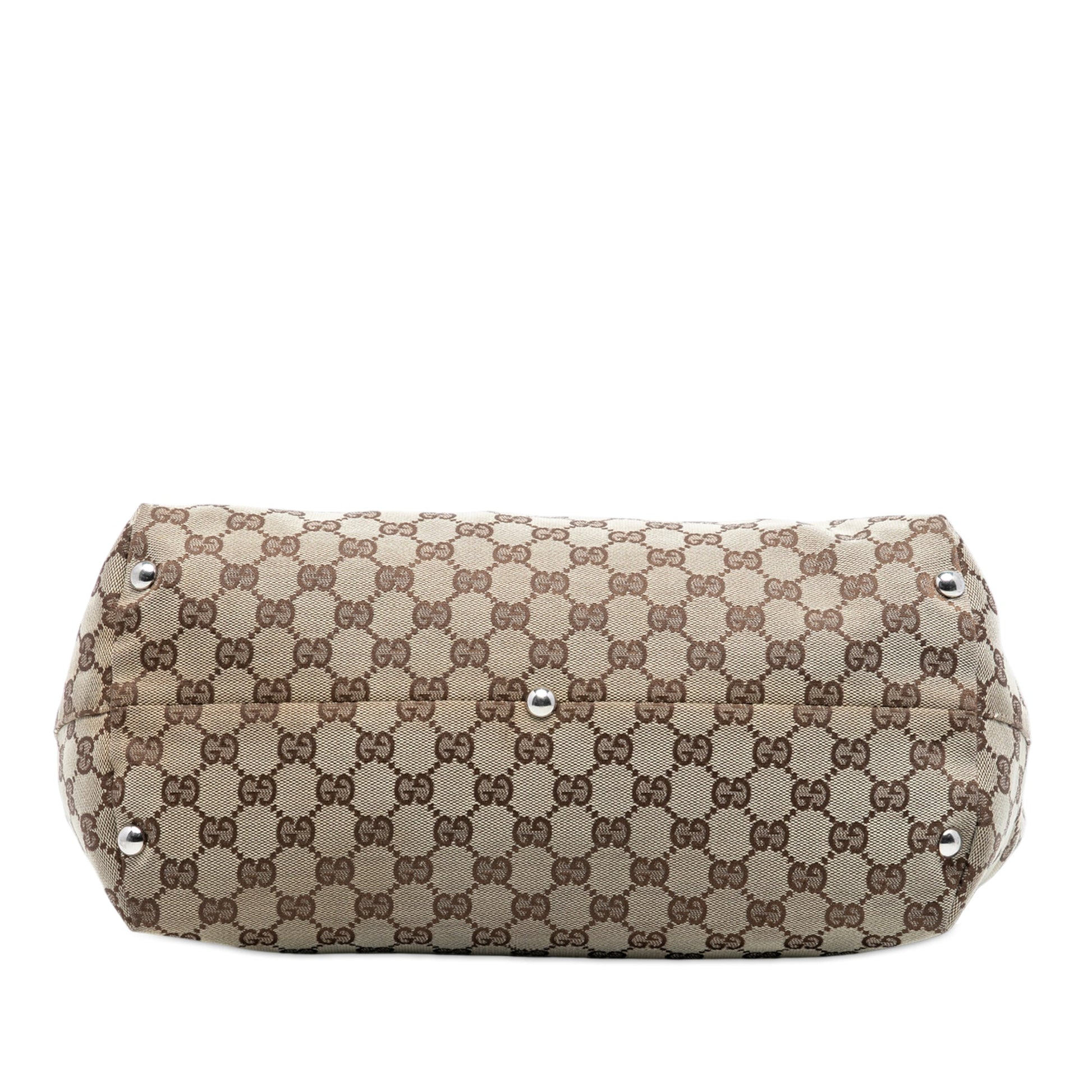 Gucci Medium GG Canvas Icon Bit Tote