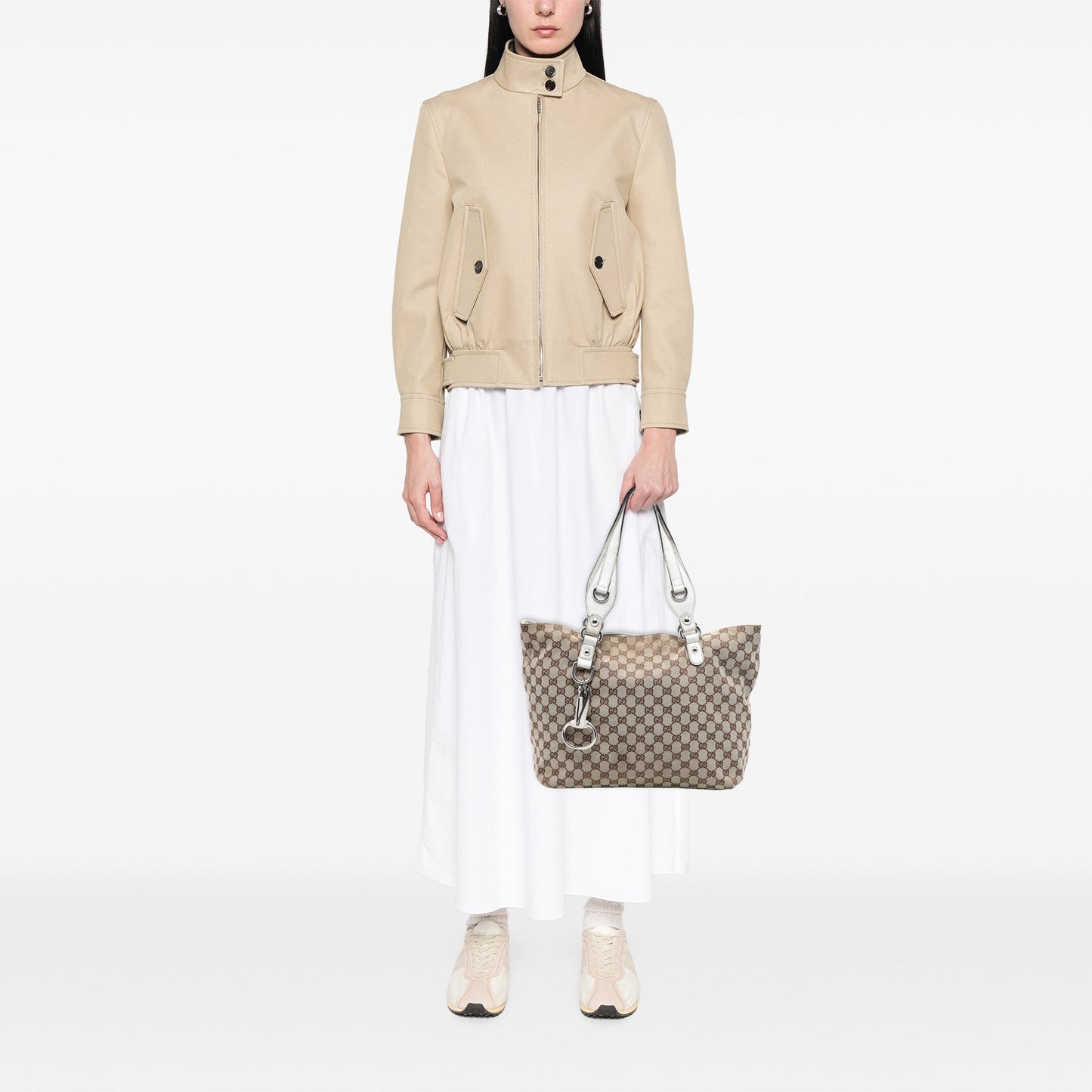 Gucci Medium GG Canvas Icon Bit Tote