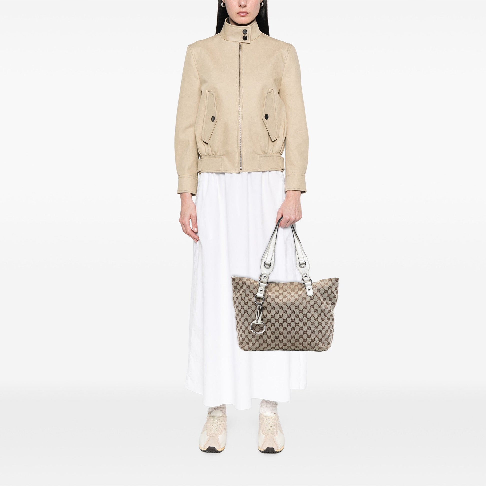 Gucci Medium GG Canvas Icon Bit Tote