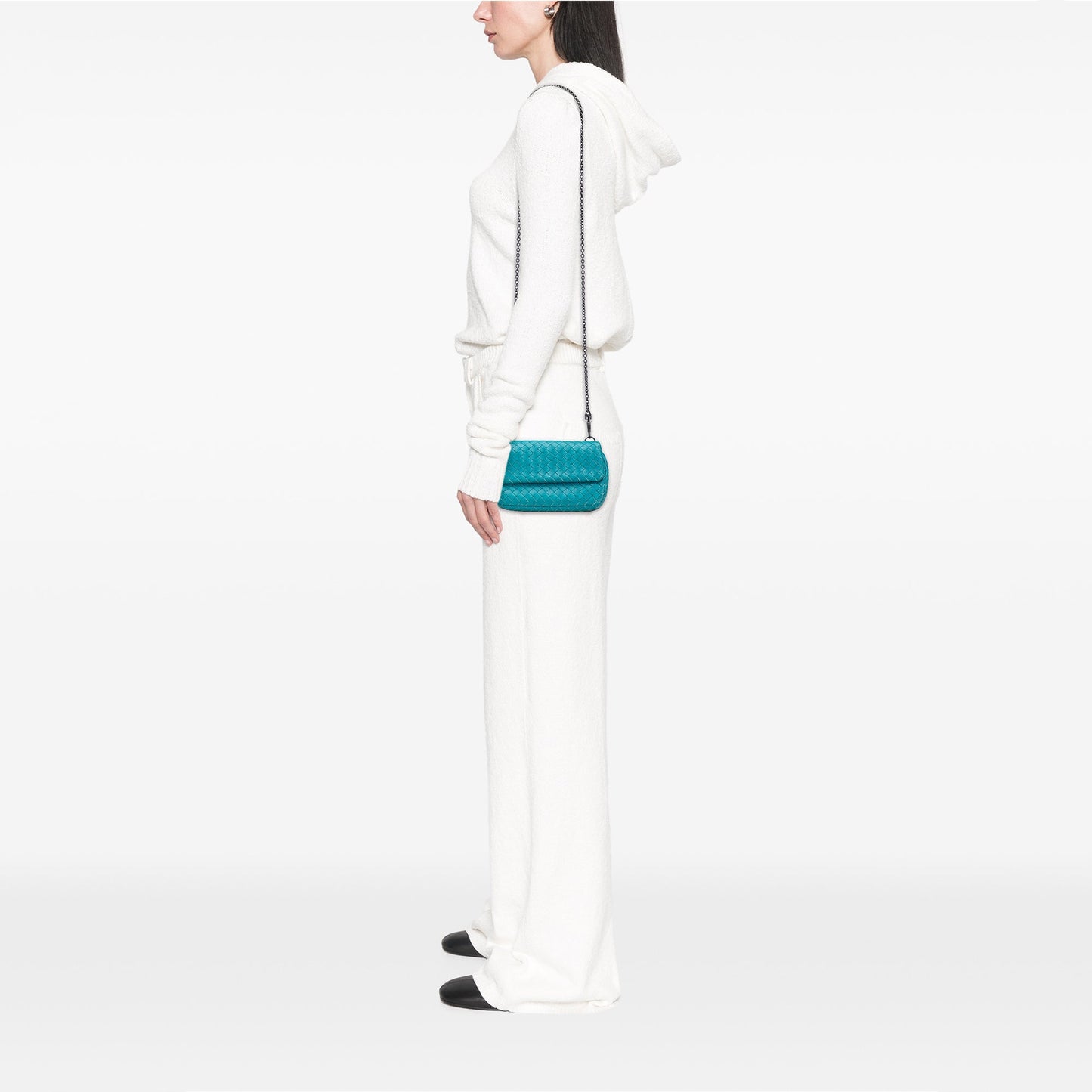 Bottega Veneta Mini Nappa Intrecciato Expandable Chain Crossbody