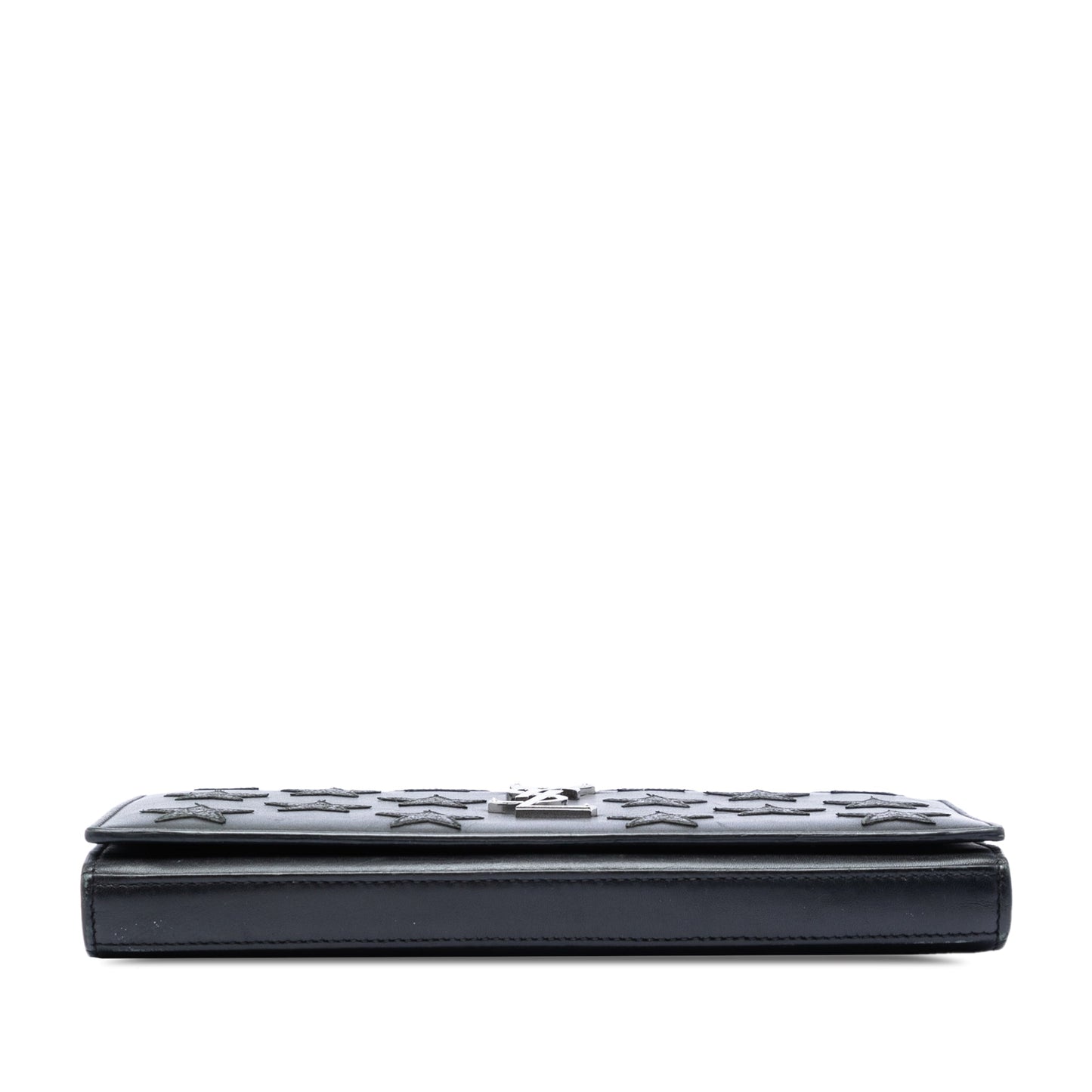 Saint Laurent Calfskin Monogram Star Kate Wallet On Chain