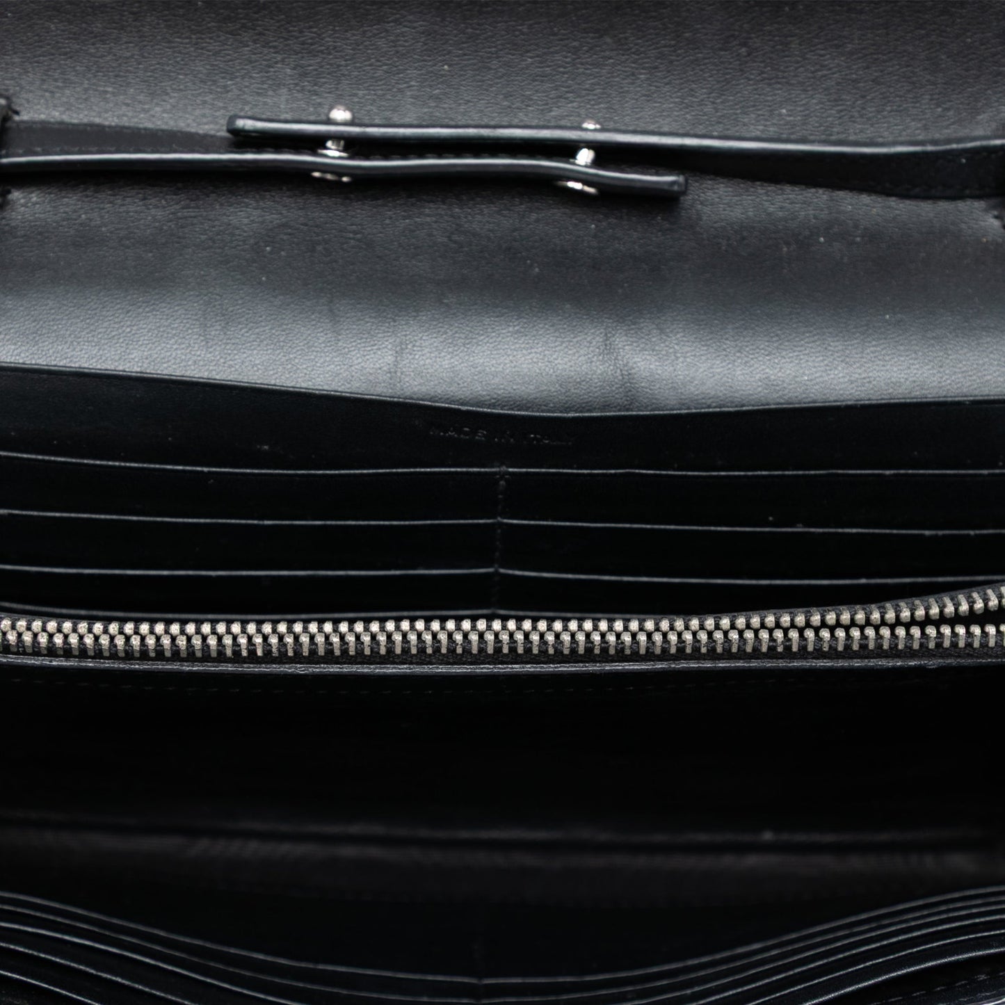 Saint Laurent Calfskin Monogram Star Kate Wallet On Chain