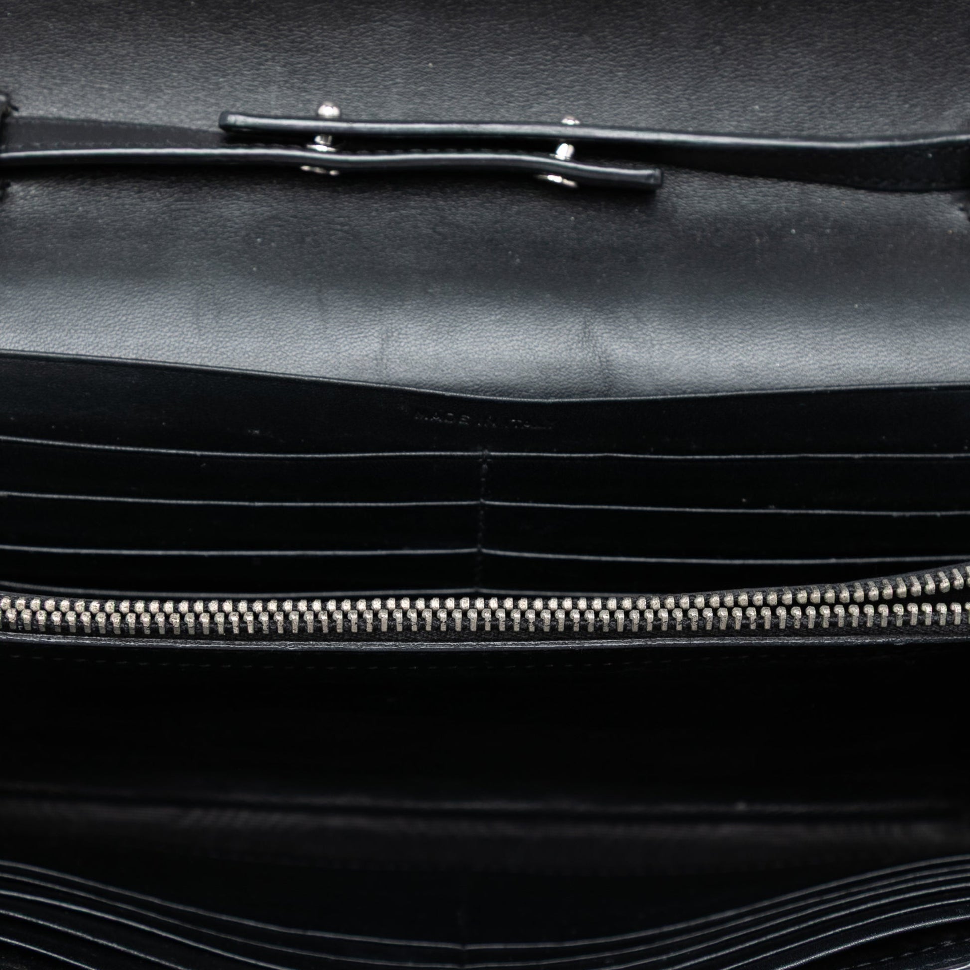 Saint Laurent Calfskin Monogram Star Kate Wallet On Chain