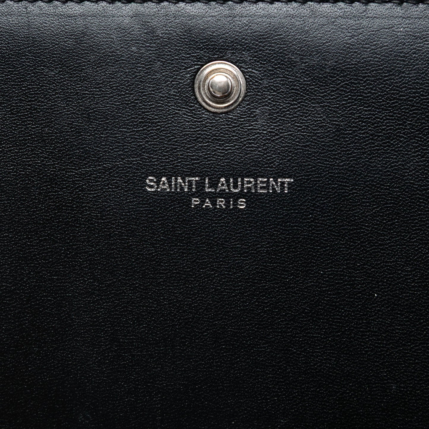 Saint Laurent Calfskin Monogram Star Kate Wallet On Chain