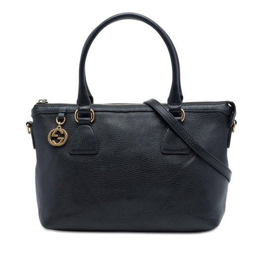 Gucci Dollar Calfskin GG Charm Satchel