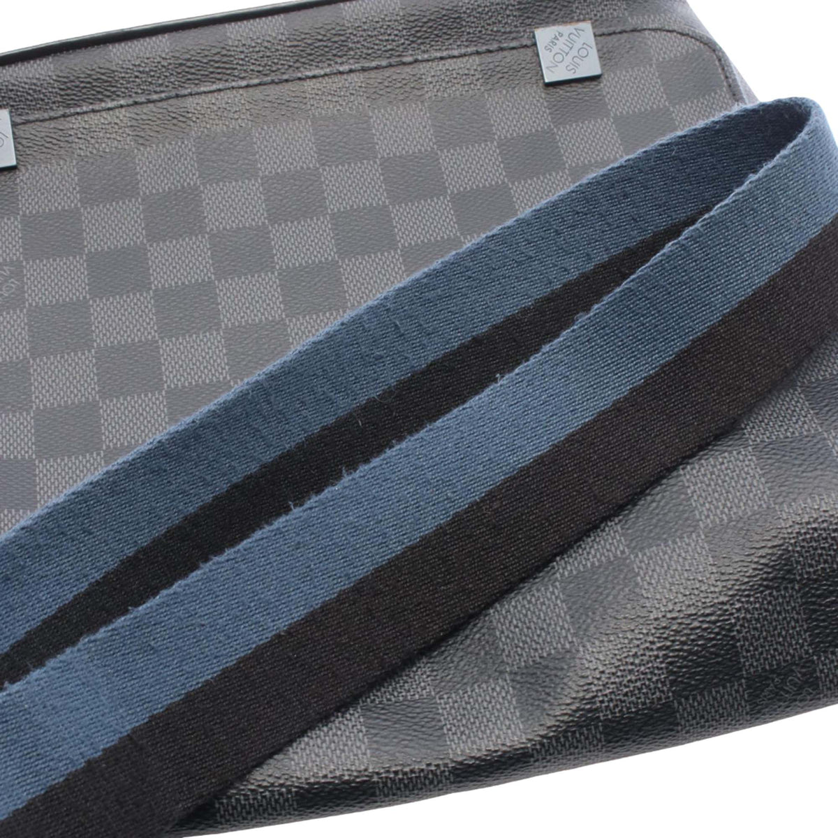Louis Vuitton Damier Graphite District PM — Black