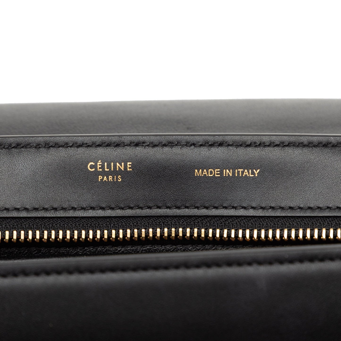 Celine Small Tricolor Leather Trapeze Satchel